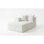 Chaise Boneless Cloudy, aucun assemblage requis, chaise rembourrée moderne en velours côtelé avec assise profonde-1876116631-1857983341