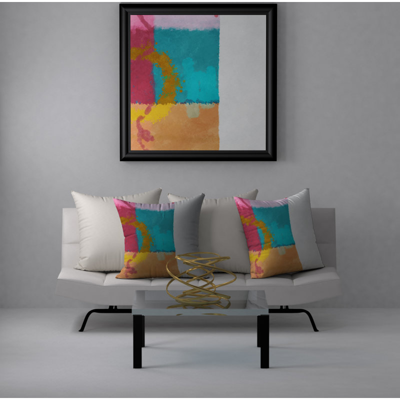 Housse et insert de coussin carré vivifiant, 24" X 24"