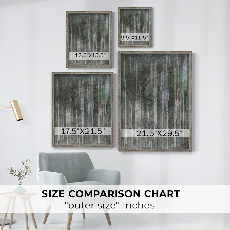 BirchForestAbstractsII Framed Print - Solid Wood