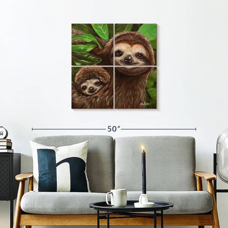 Brampt Sloth All Smiles, 26" H x 26" W