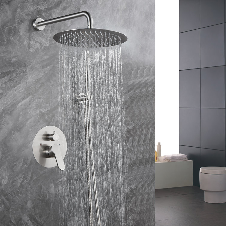 Dual Function Complete Shower System with Rough in-Valve