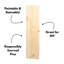 Shelving Unit Part, Laminated Shelf Board Pre-Sanded Pine-6010568