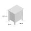 Delao 46cm W Solid Wood Bedside Table