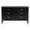 Commode en bois noir avec tiroirs Baxton Studio Marisela
