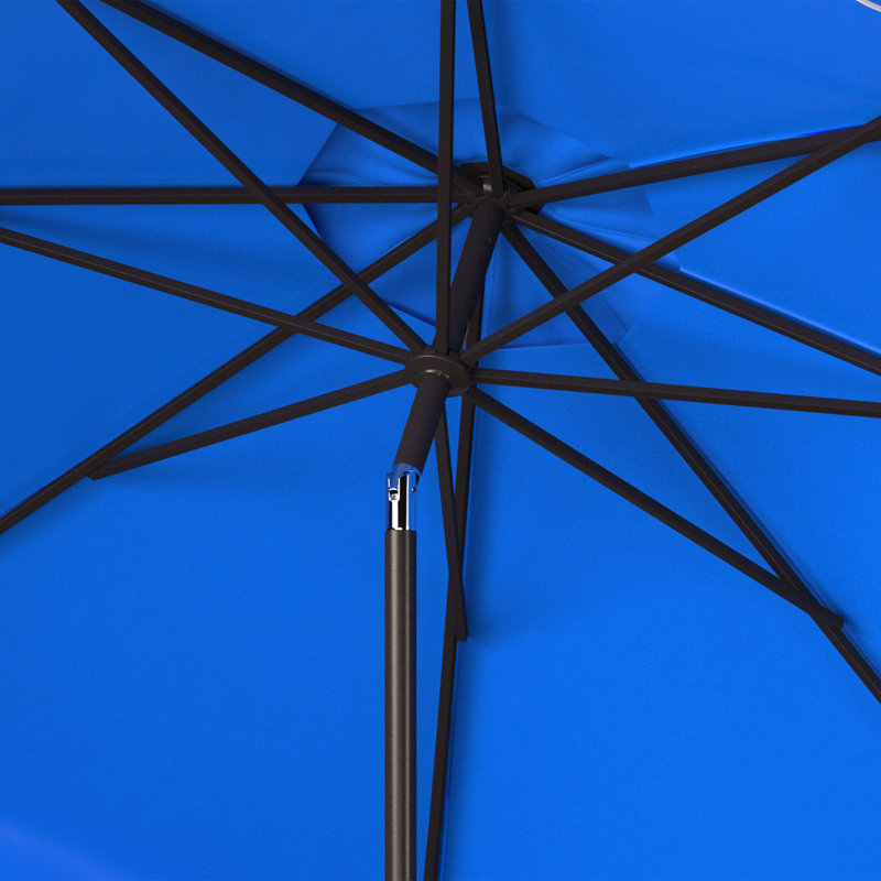 Parasol de marché 8,4 pi Pedrick, Bleu pacifique / blanc