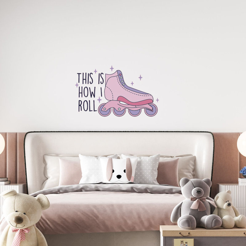 Adhésif décoratif «This Is How I Roll Lettring Art Inspirational Quotes», H 20 po x l 12 po