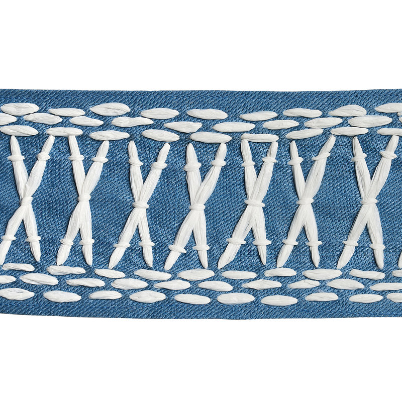 Schumacher x Mary McDonald Tikki Tape, Blue