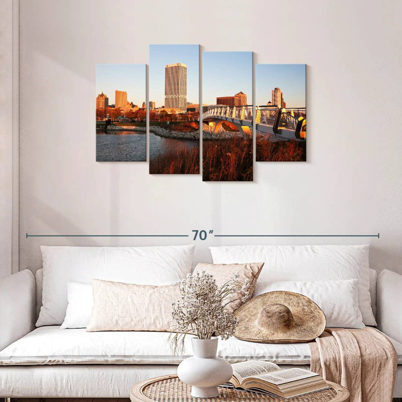 Sireci Milwaukee Autumn Sunset, 27" H x 43" W