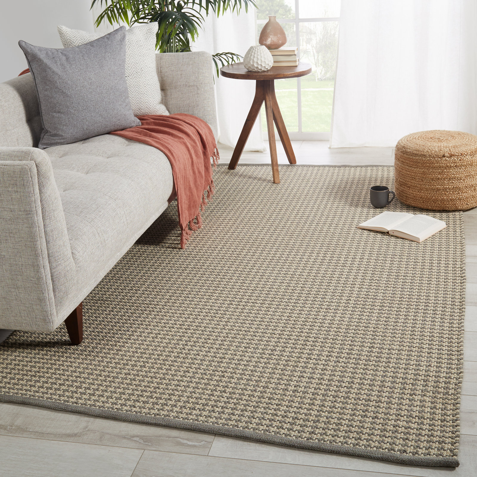 Orlie Hand-Woven Geometric Rug, Rectangle 5' x 8'