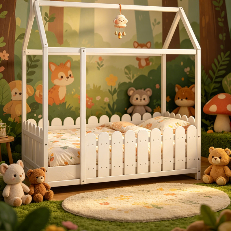 House Vertical Rail Bed