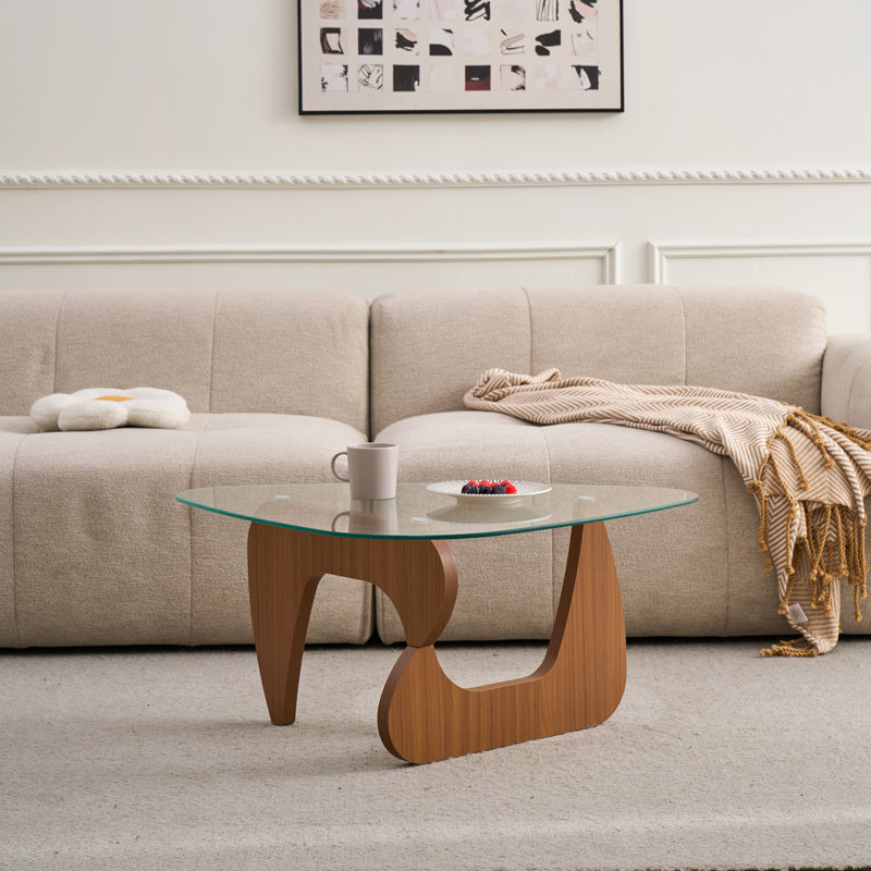 Table basse Mid-Century, Transparent