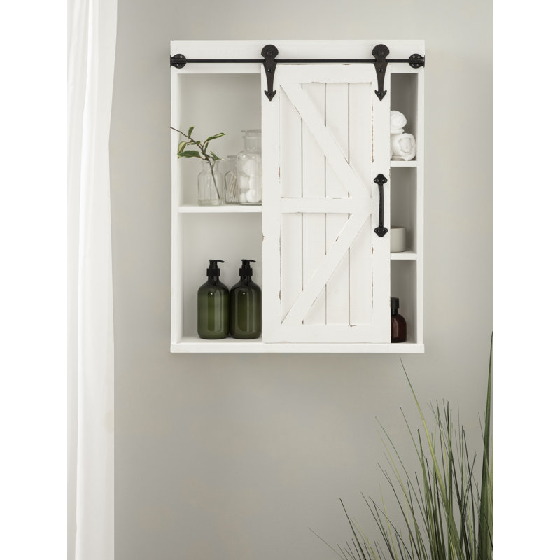 Malese 27.6'' Tall 1 - Door Accent Cabinet, White