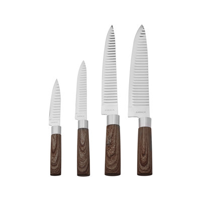 Karaca Timber 8 Piece Knife and Kitchen Utensil Set