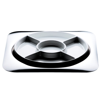 Stainless Steel Divided Serving Dish