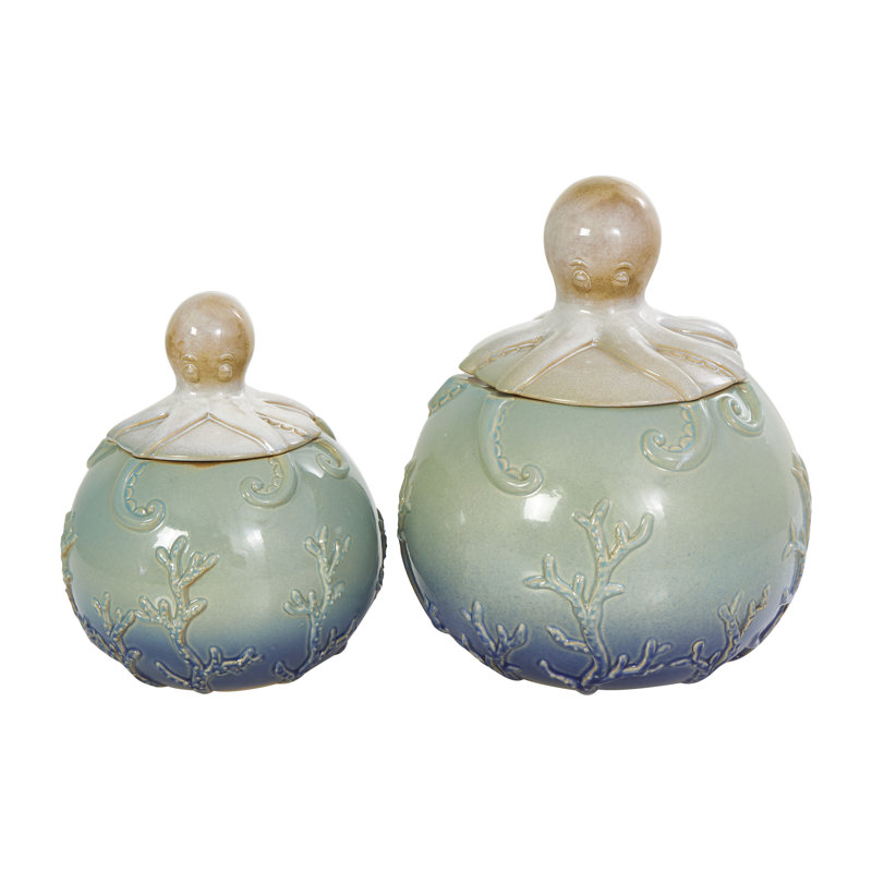 Bareerah Stoneware Decorative Urns & Jars