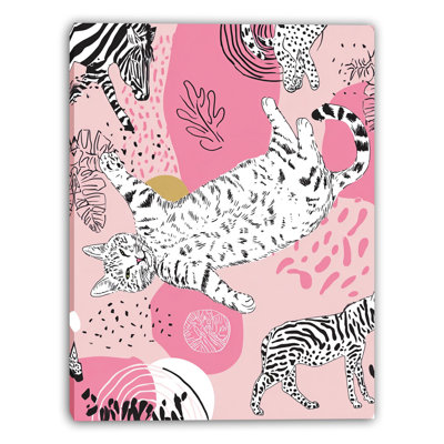 «Playful Jungle Cat», art mural sur toile tendue