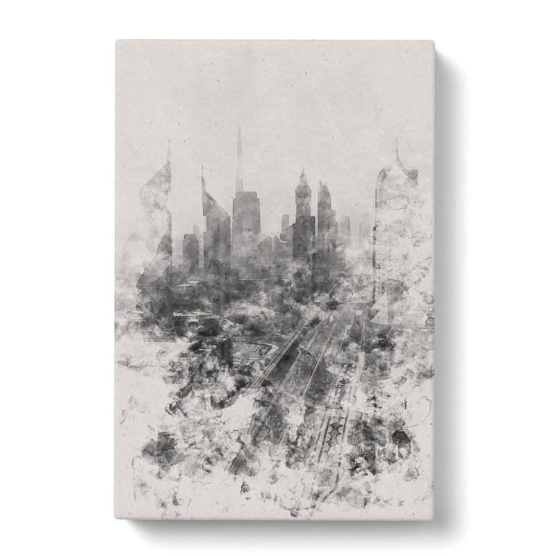 Dubai Skyline Vol.1 - Wrapped Canvas Painting, 60cm H x 40cm W x 3cm D