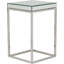 Siems Glass Top Frame End Table