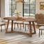 Oval Solid Wood Dining Table-833063674