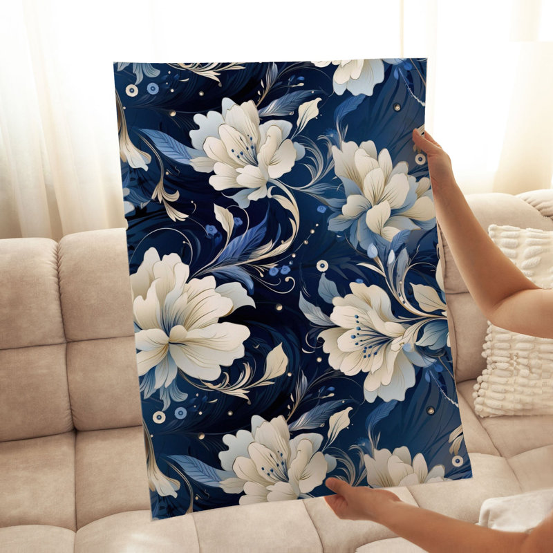 «Floral Floral Symphony», reproduction d'art classique sans cadre, H 10 po x l 8 po