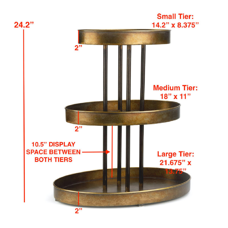 3 Tier Tabletop Display