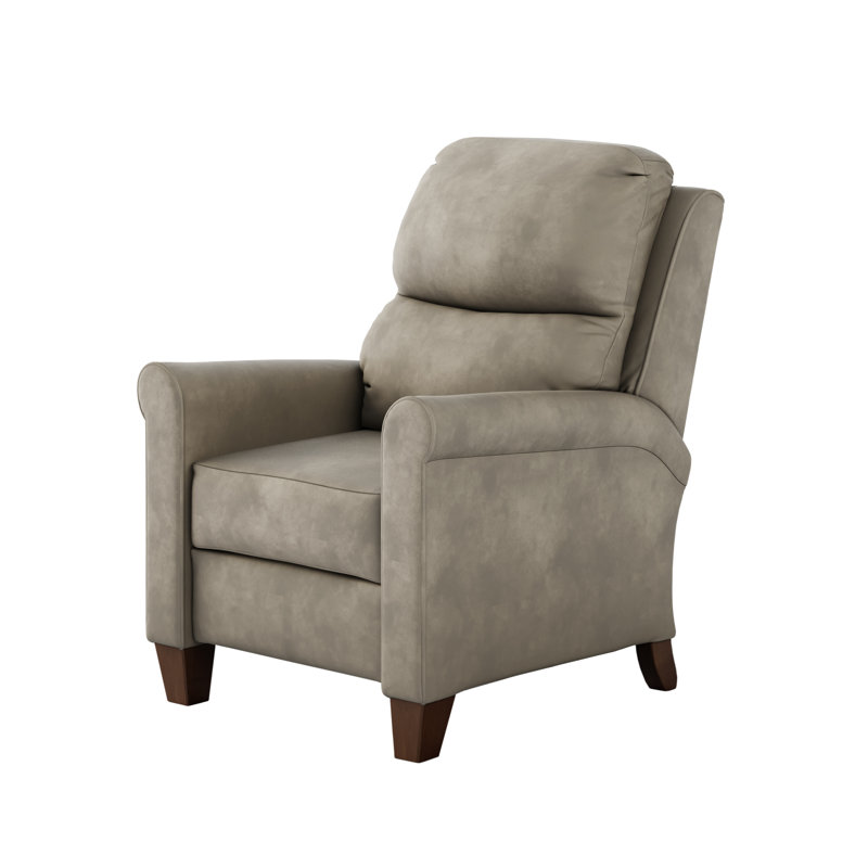 Fauteuil inclinable en cuir Pep, Galet Fresca, Manuel