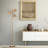 64" Tall Adjustable Gold Floor Lamp with 3 Light for Living Room Without Bulb