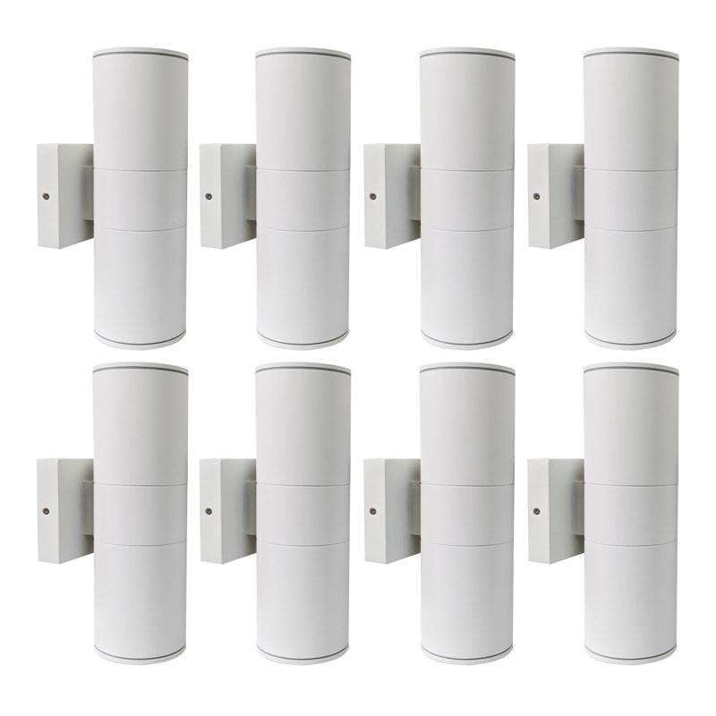 12" Outdoor Wall Lights Integrated LED Cylinder Up Down 12W 2700K Modern Aluminum Light, Waterproof Exterior Light for Porch Patio Door