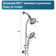 Wall Mounted,Slide Bar Combo Rain Showerhead,Dual Shower Head,No Rough-In Valve