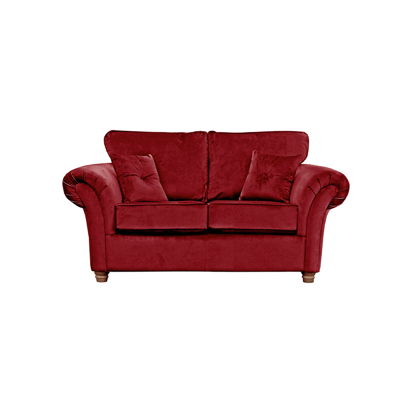 Lila 2 Seater Velvet Sofa, Burgundy