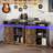 39" Record Storage Cabinet with Sliding Doors & Charging Station, Holds Up to 450 Vinyl Records-1955992149