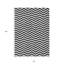 Tapis intérieur lavable à chevrons noir 8 pi x 10 pi