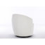 Fauteuil d'appoint pivotant en chenille, rembourré de mousse, pour fauteuil de détente intérieur-360004290