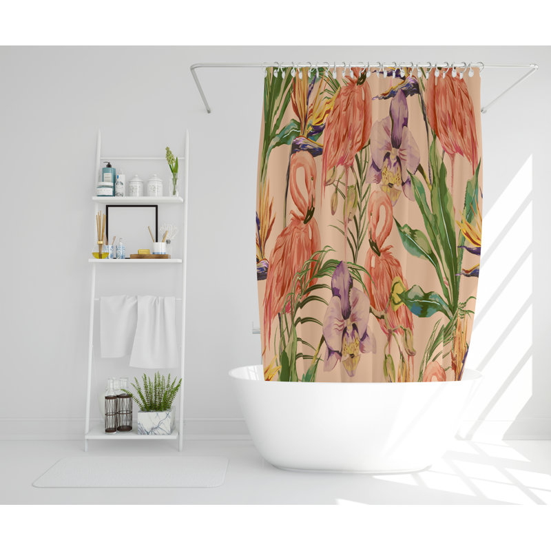 Jenifry Polyester Shower Curtain, 168cm H x 168cm W