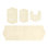 Morissette Waterford 100% Cotton Bath Rug Set, 4 Piece Set with Contour Mat, Spray Latex Backing, Soft Absorbent Bathroom Rugs, Machine Washable