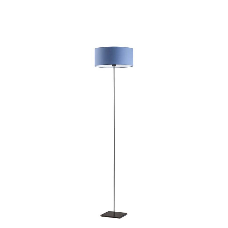 Ayania 150cm Traditional Floor Lamp, Blue, Black