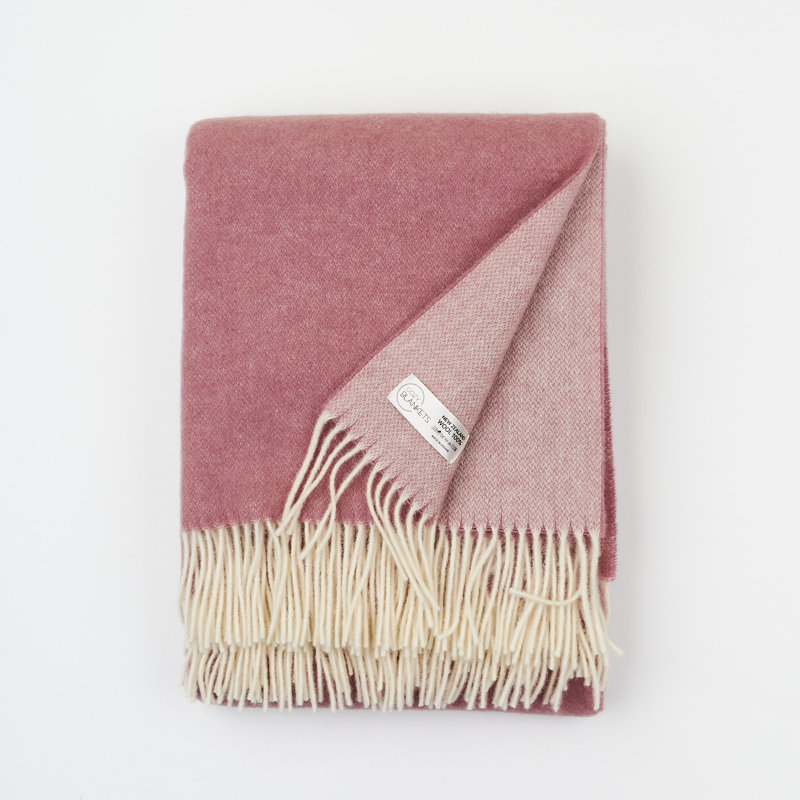 Plain Weave / Muslin Throw Blanket, Pink