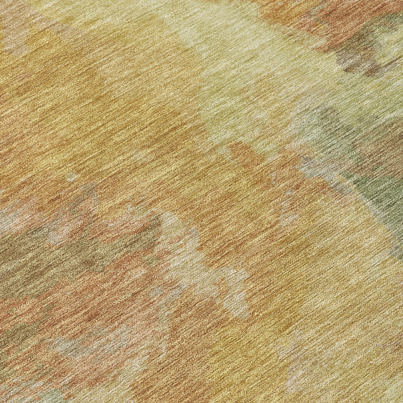Tapis intérieur / extérieur Theodara Aloe, 8 pi x 8 pi