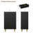 Modern Fluted Drawer Dresser, Wood Chest of Drawers with Metal Handles & Legs, Storage Organizer-434965555