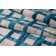 Tapis géométrique gris / bleu Pinheiro