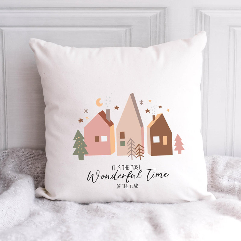 BohoChristmas-04 Reversible Throw Pillow, 18" x 18"