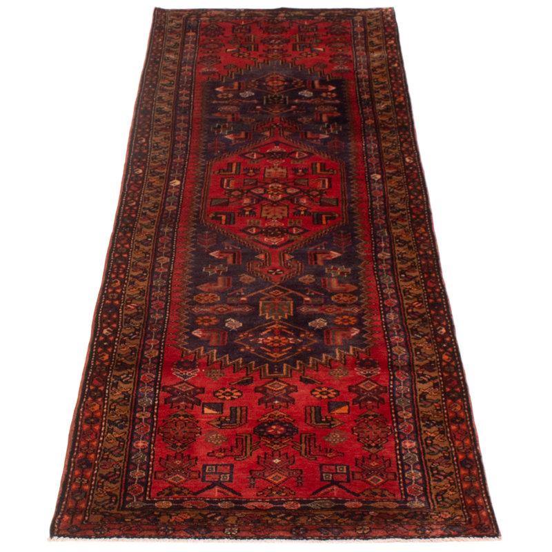 Barnali One-of-a-Kind Rectangle 3'7" X 10'0" 1990s Runner Wool Area Rug