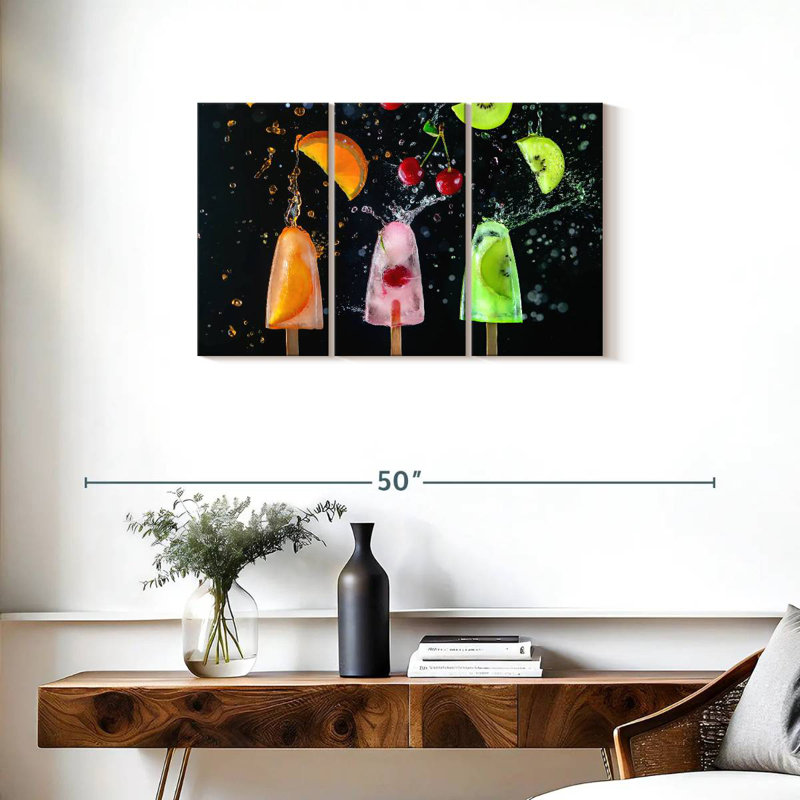 Yarlin Sweet Fruit Popsicles, 20" H x 33" W