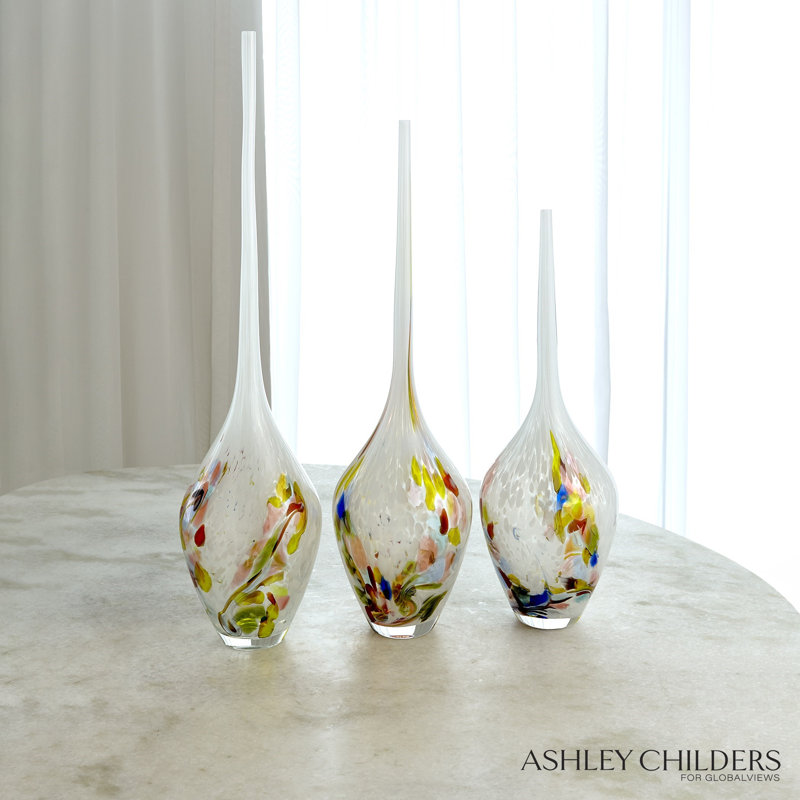 Long Stem Vase-Multicolor-Lg