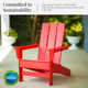 Ratcliff All-Weather HDPE Adirondack Chair Set of 2