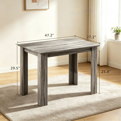 Minimalist Kitchen Table,Rectangular Dining Table,Durable Multi-Purpose Table(Only Table)