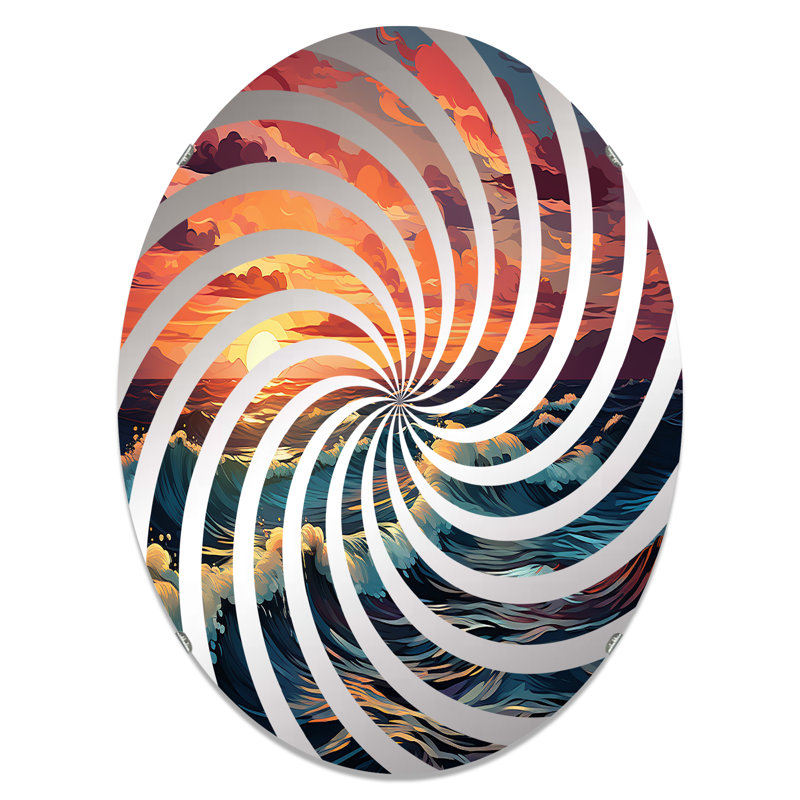 Miroir mural oval, 29,5 po x 19,6 po