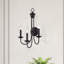 Très grande applique murale noire 3 lumières-273131404