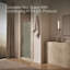 Revelpivot Shower Door, 70-In H X 31-1/8 - 36-In W, With 1/4-In Thick Frosted Glass