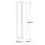 Meuble de couloir moderne avec structure en métal, finition pin atlantique, 35,4 x 70,9 x 13,4 pouces | 100% panneau de particules enduit de mélamine, épaisseur: 0,7 pouce | Solution de rangement élégante et fonctionnelle pour le vestibule, design industriel, durable et élégant